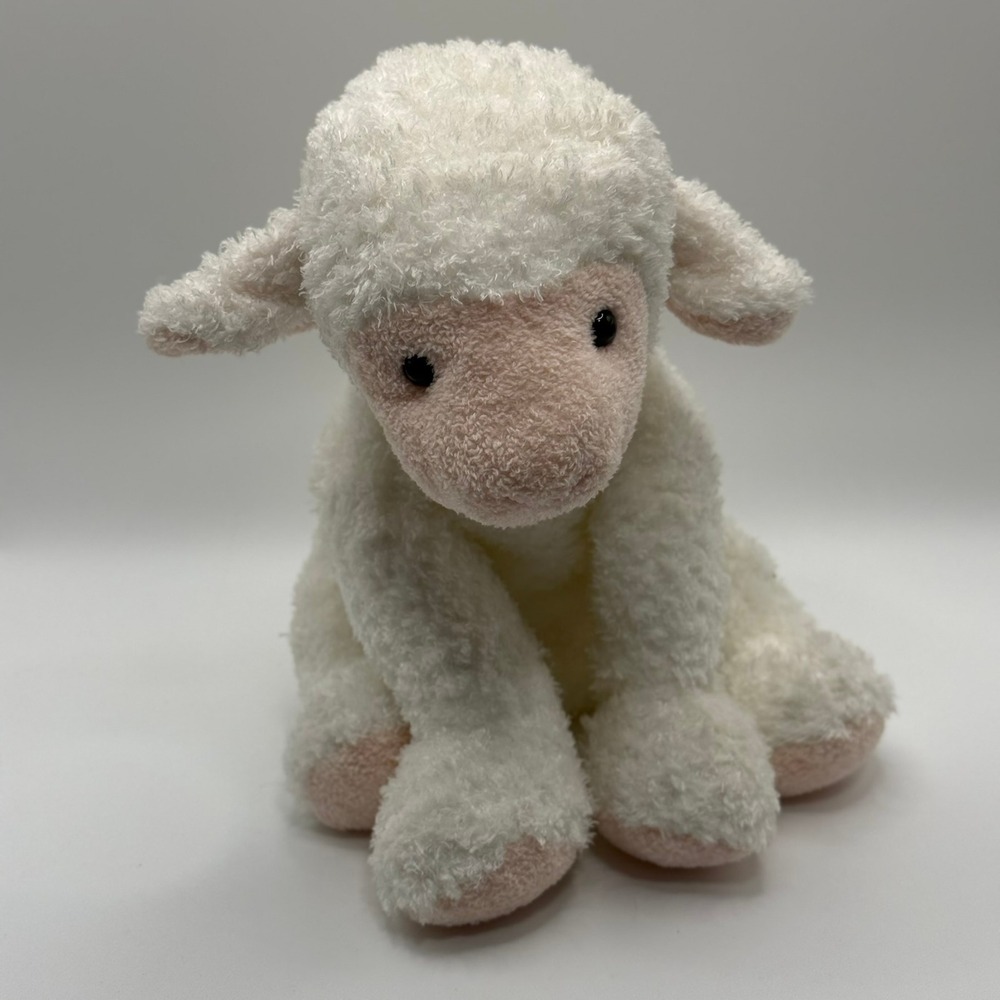 Mary Meyer Sweet Rascals Lamb Plush White Pink Sheep Stuffed Animal 8 inch